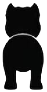 Silueta de American Bully