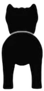 Silueta de Cane Corso (orejas paradas)